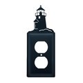 Village Wrought Iron Village Wrought Iron EO-10 Lighthouse Outlet Cover-Black EO-10